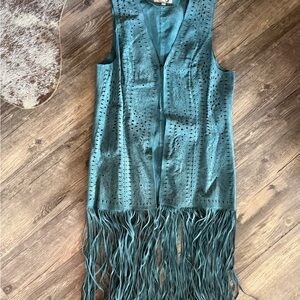 Scully Turquoise Textured Vest